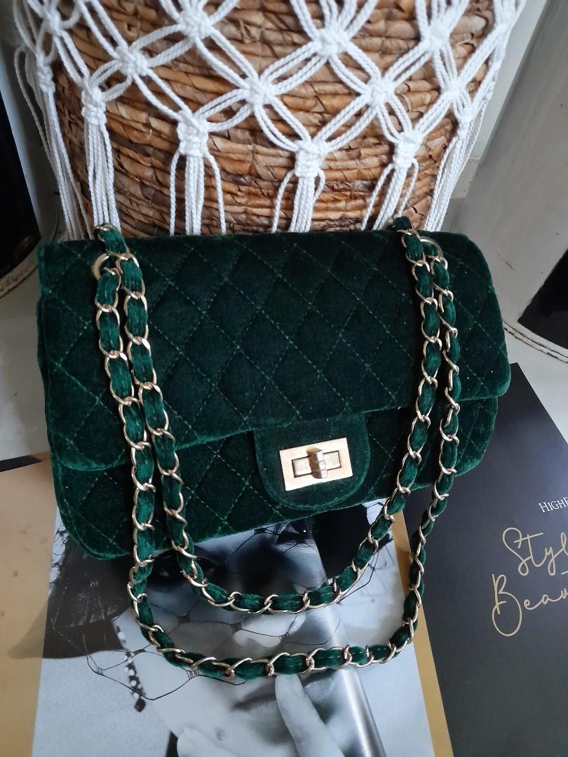 chanel velvet bag