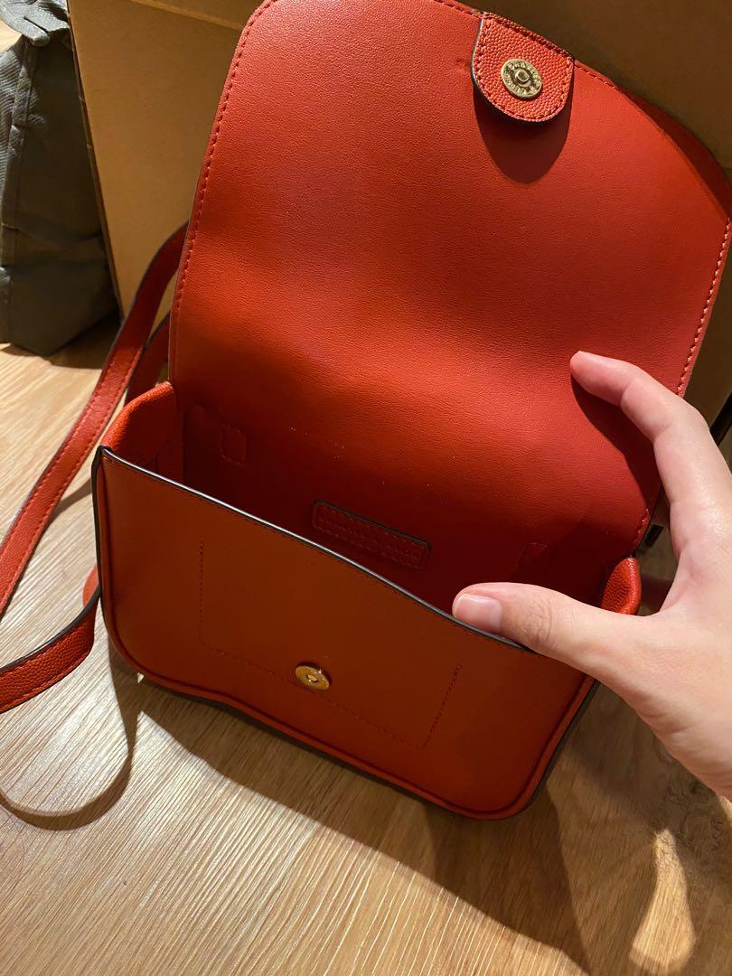 Charles and Keith red mini crossbody bag Women s Fashion Bags