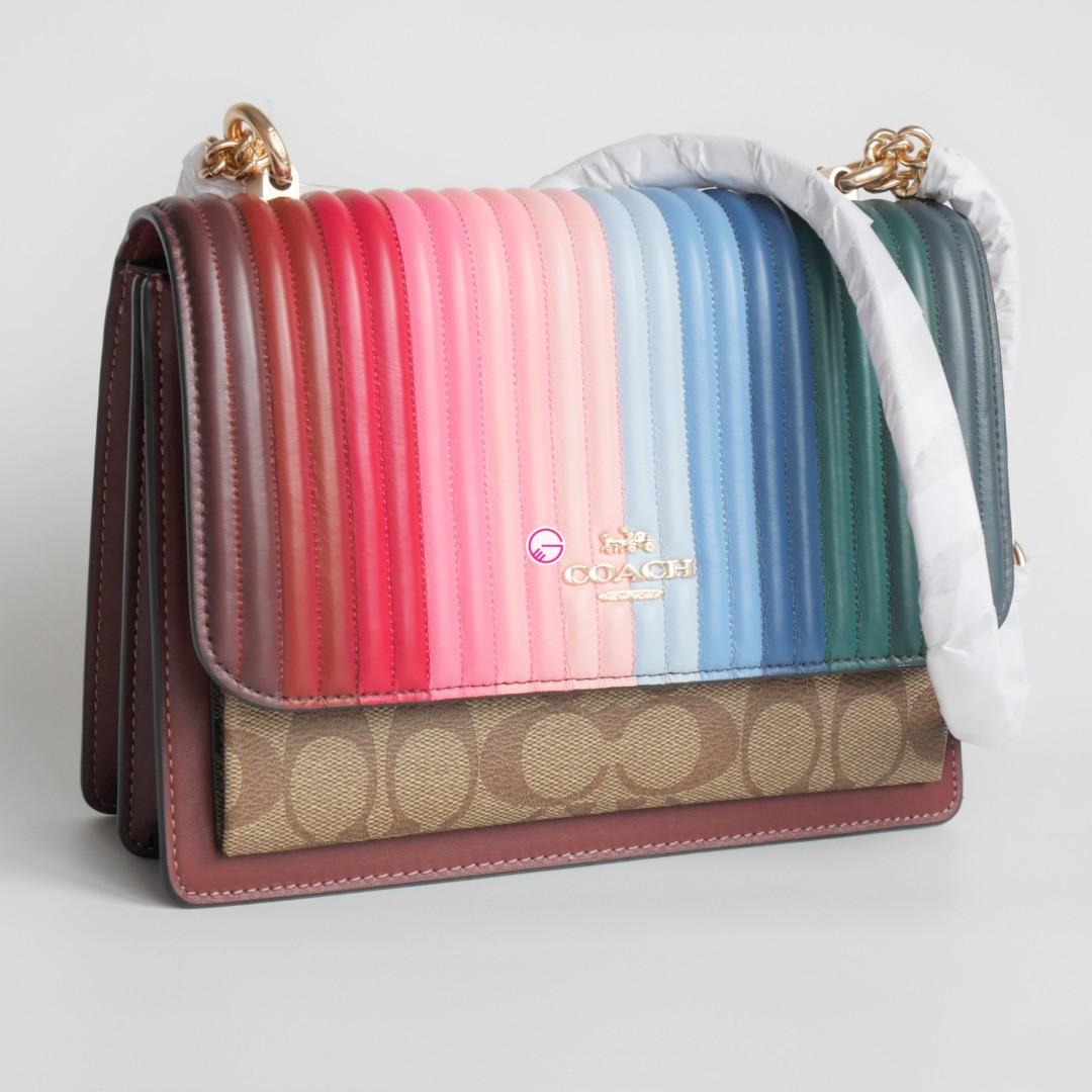 Klare crossbody with rainbow linear quilting sales