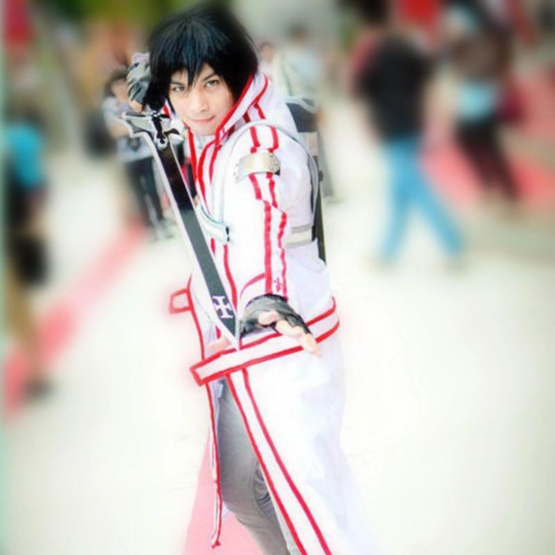 刀劍神域血盟騎士團桐人cos服漫展白戰鬥服cosplay服裝 男裝 上身及套裝 泳衣 潛水衣 Carousell