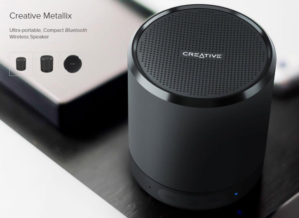 Creative metallix top portable mini speaker