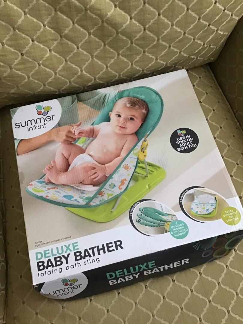 How To Fold Summer Infant Deluxe Baby Bather - Summer Infant Deluxe Baby Bather Folding Bath Sling Whales And Fish New Ebay - The deluxe baby bather folds compactly for easy storage or travel.