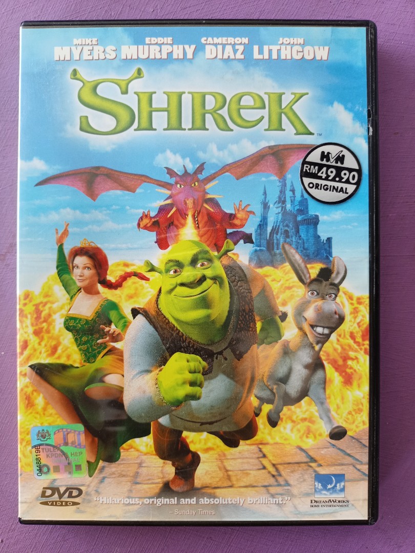 DVD Shrek, Hobbies & Toys, Music & Media, CDs & DVDs on Carousell