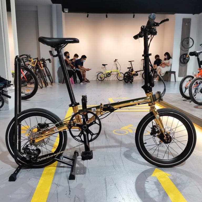 Element Folding Bike Troy 10 Speed Gold Chrome Edition 2021 Not