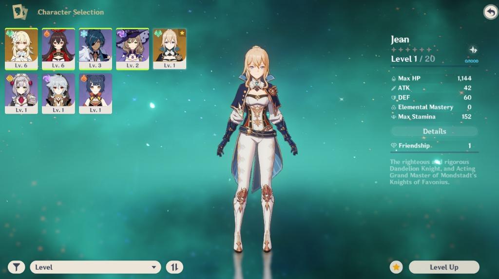 Genshin Impact Jean Ar 10 Asia Video Gaming Video Game Consoles On Carousell