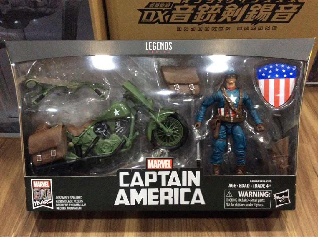 marvel legends series captain america and motorcycle