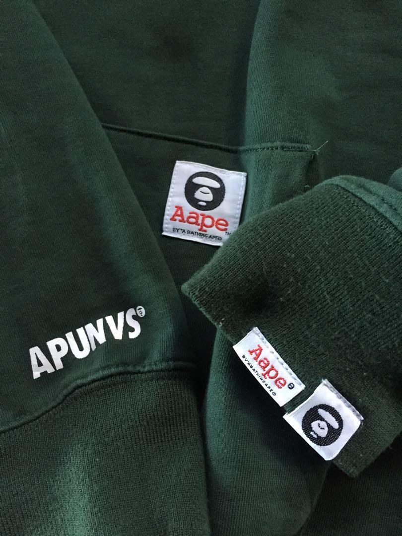 Hoodie AAPE APUNVS GREEN