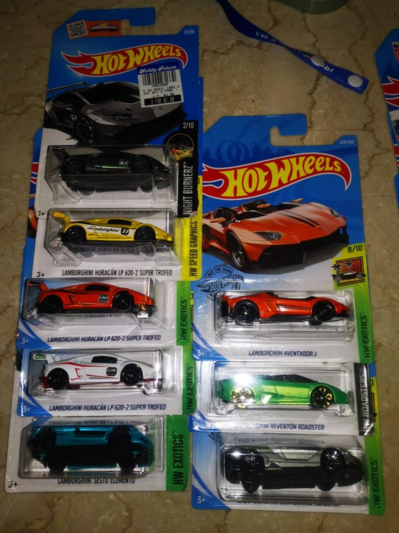 Hot wheels lamborghini set of 8 clearance