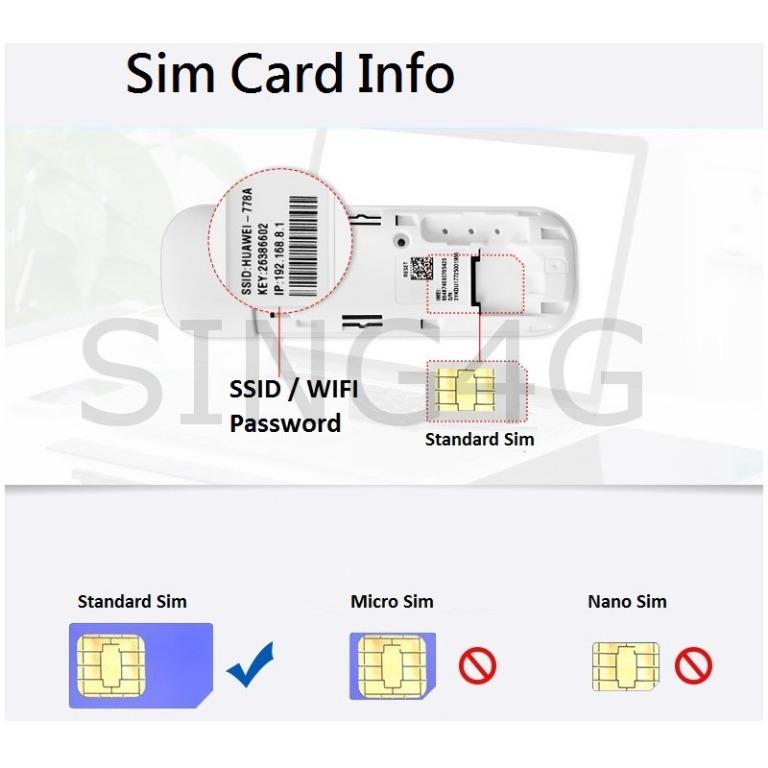 HUAWEI E8278 4G SIM WINGLE MODEM (4G 150Mbps WIFI HOTSPOT 10 Devices ...