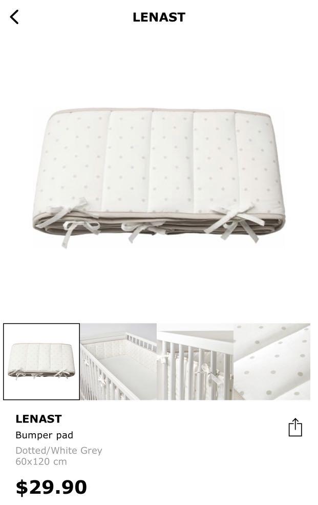 Ikea Lenast Cot Bumper, Babies & Kids, Baby Nursery & Kids Furniture
