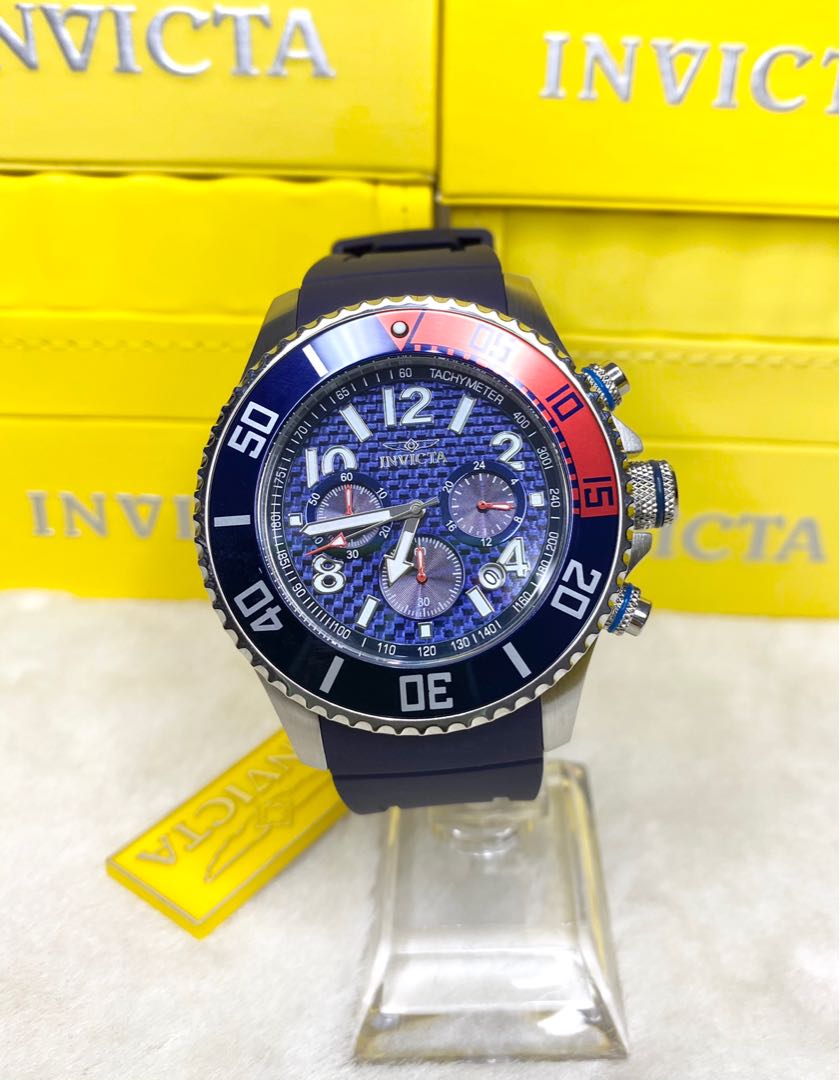 Invicta Pro Diver Chronograph Quartz Blue Bezel Dial Men s Watch 30958