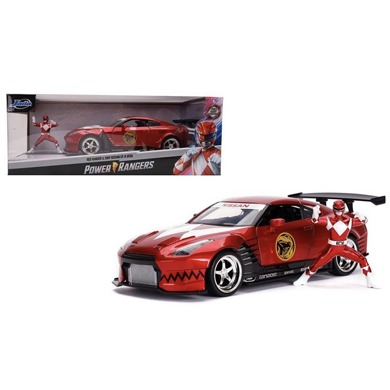 Jada Power Rangers Red Ranger and 2009 Nissan GT-R R35 1/24 Scale Die ...