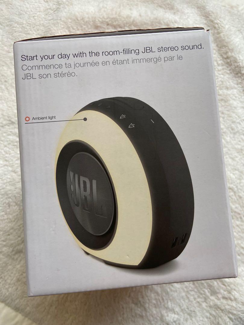 JBL Horizon portable bluetooth speaker, clock radio with USB CHARGING