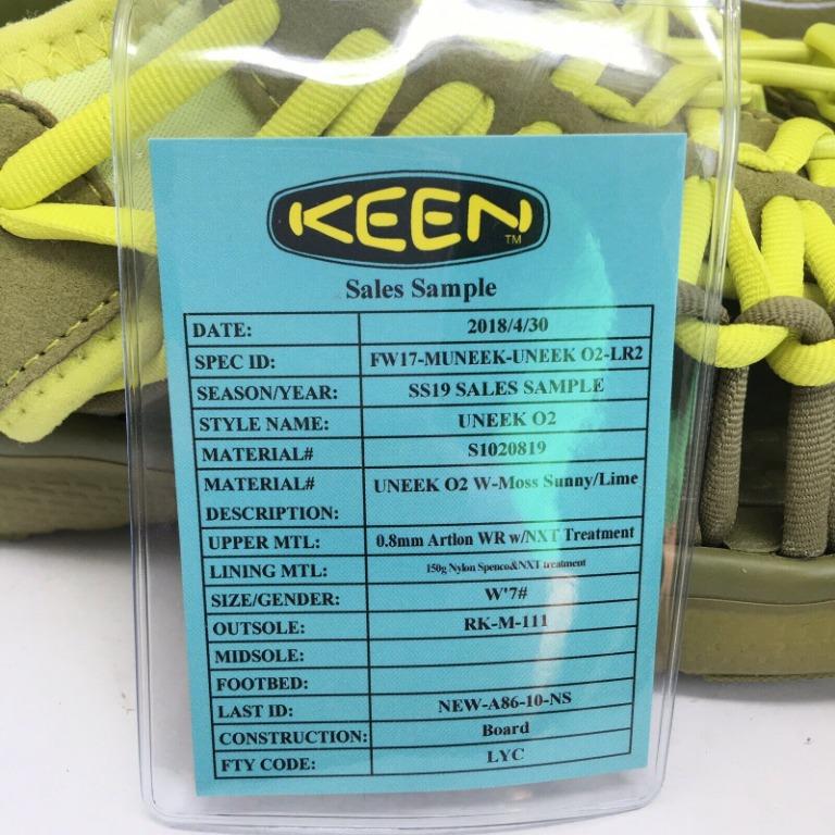 Keen Uneek O2 Sport Hiking Trail Sandals Slip On Size 7