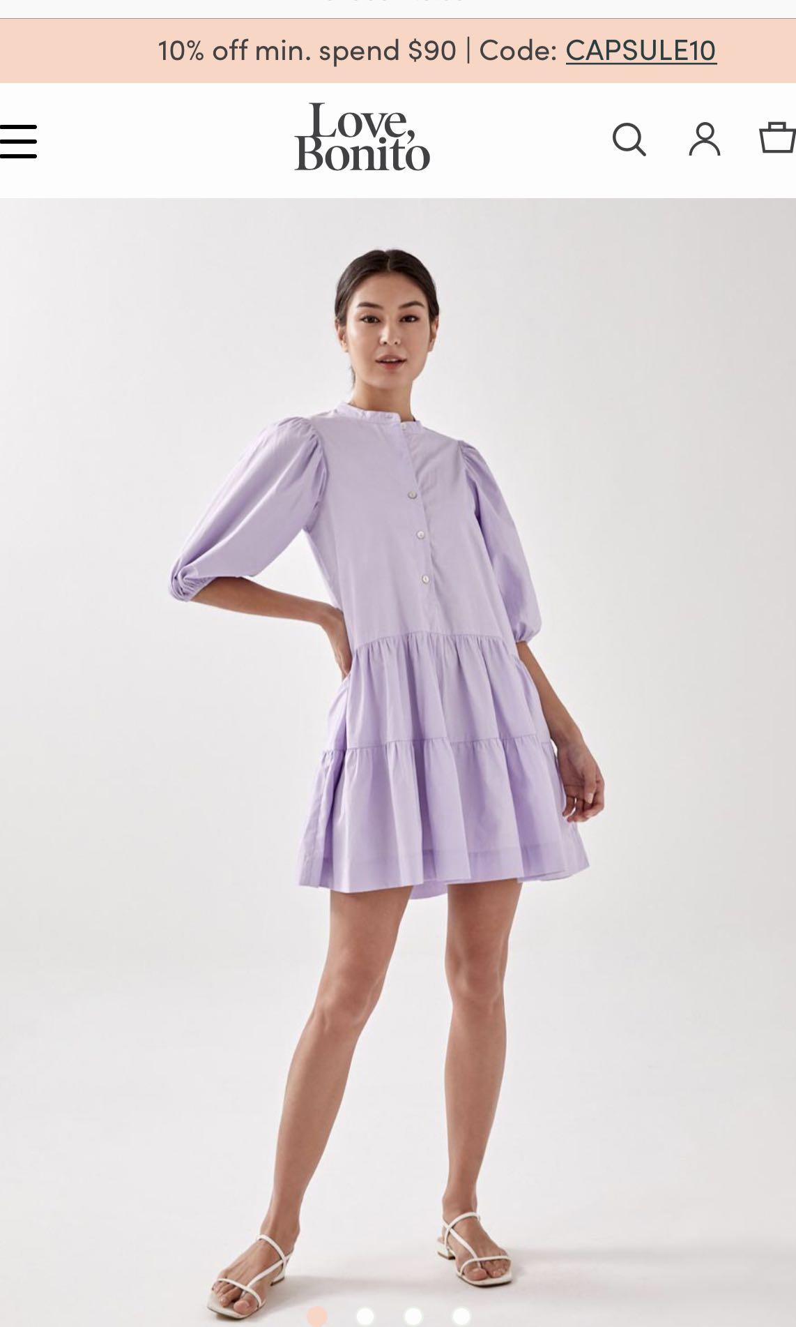 Puff sleeve swing dress Clearance