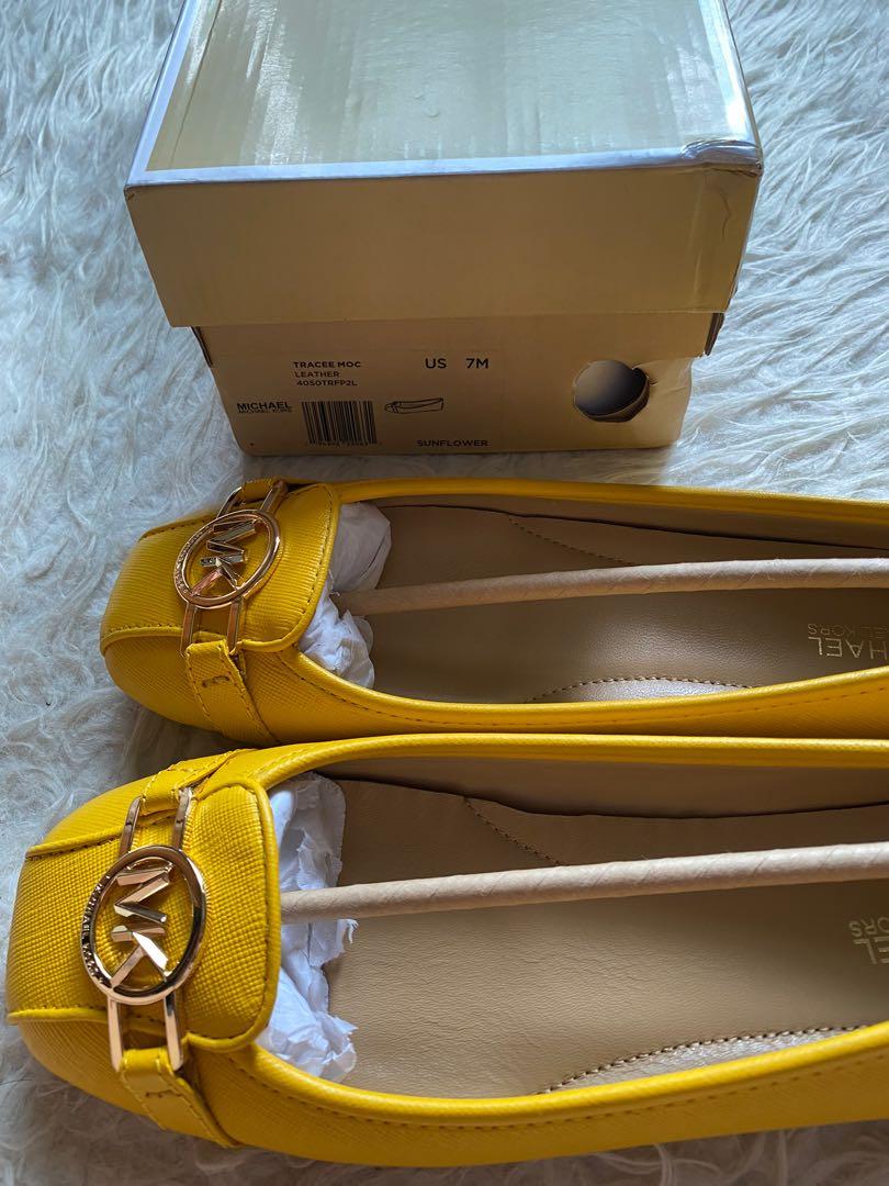 yellow mk shoes