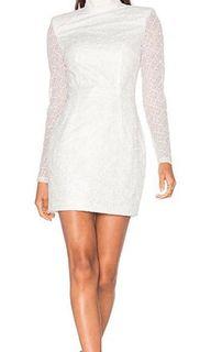 Misha collection white lace dress