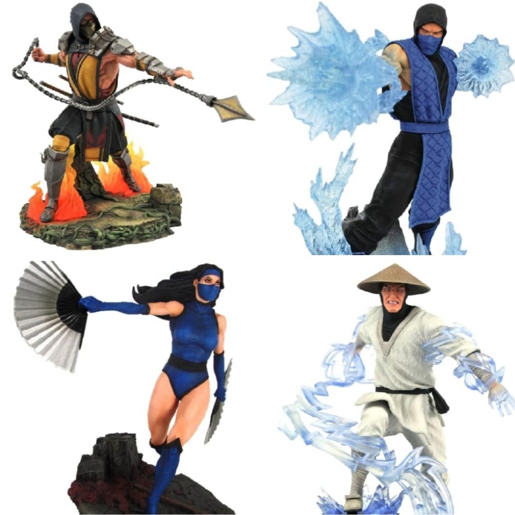 Mortal Kombat 11 Gallery Statue Scorpion SubZero Kitana Raiden, Toys
