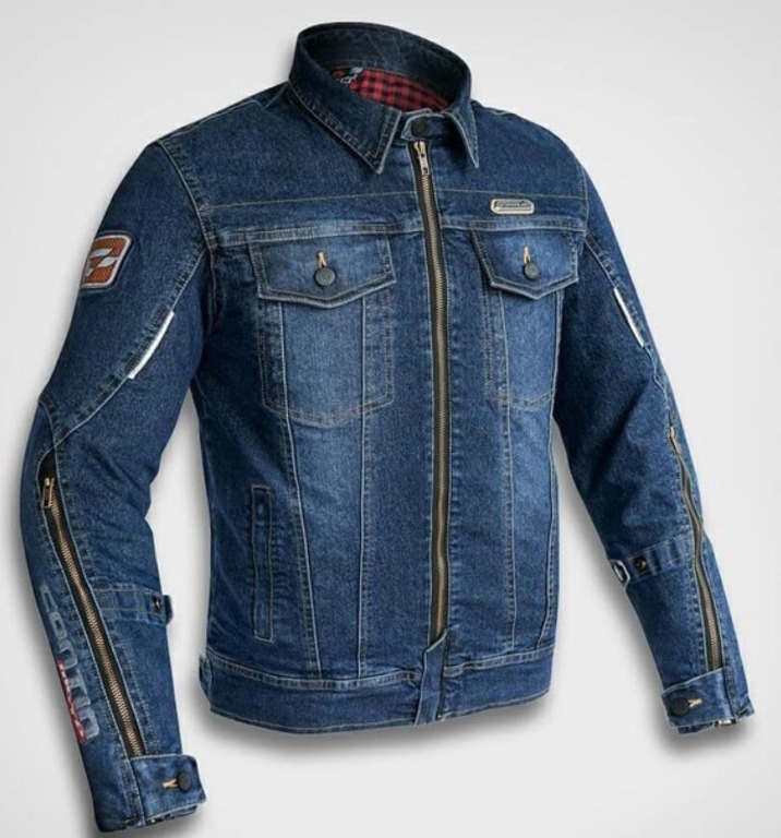 Denim riding jacket hot sale