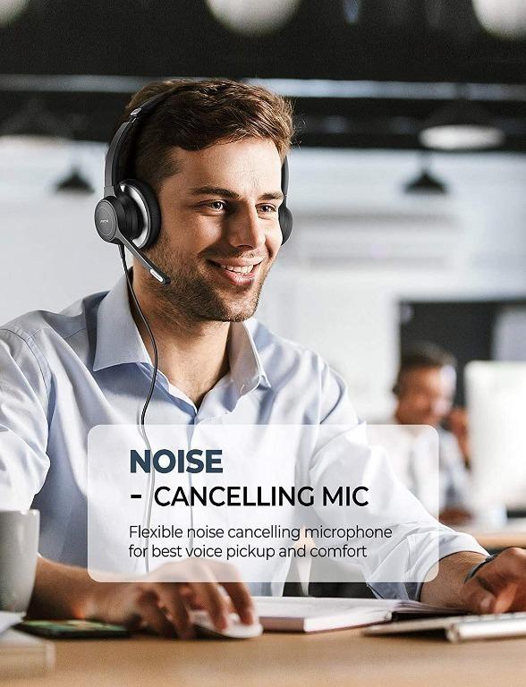 Mpow PC Headset HC6 USB Headset 3.5mm Computer Headset with