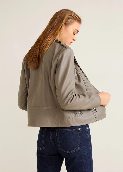 mango esther leather jacket