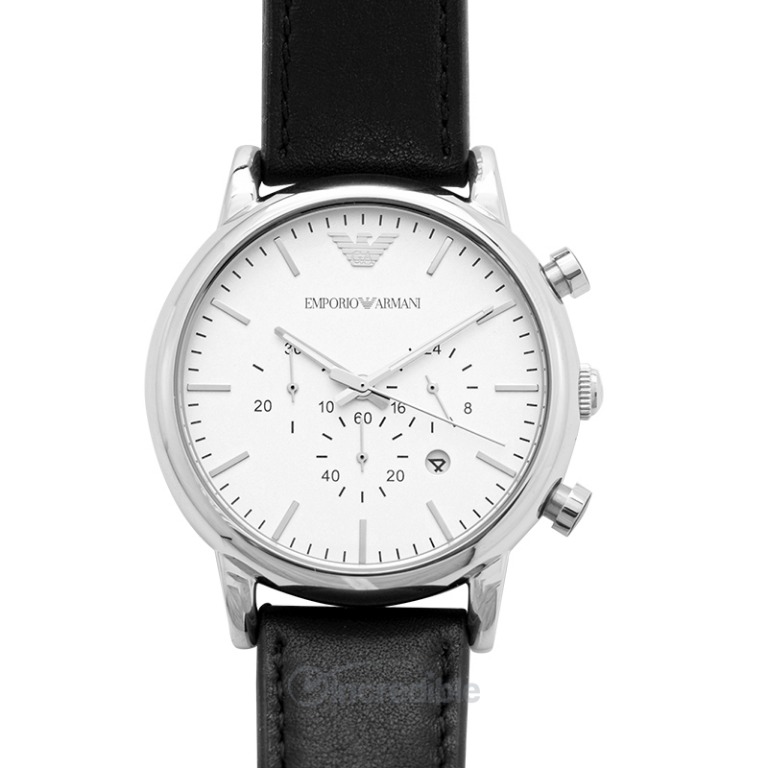 Armani watch white face clearance