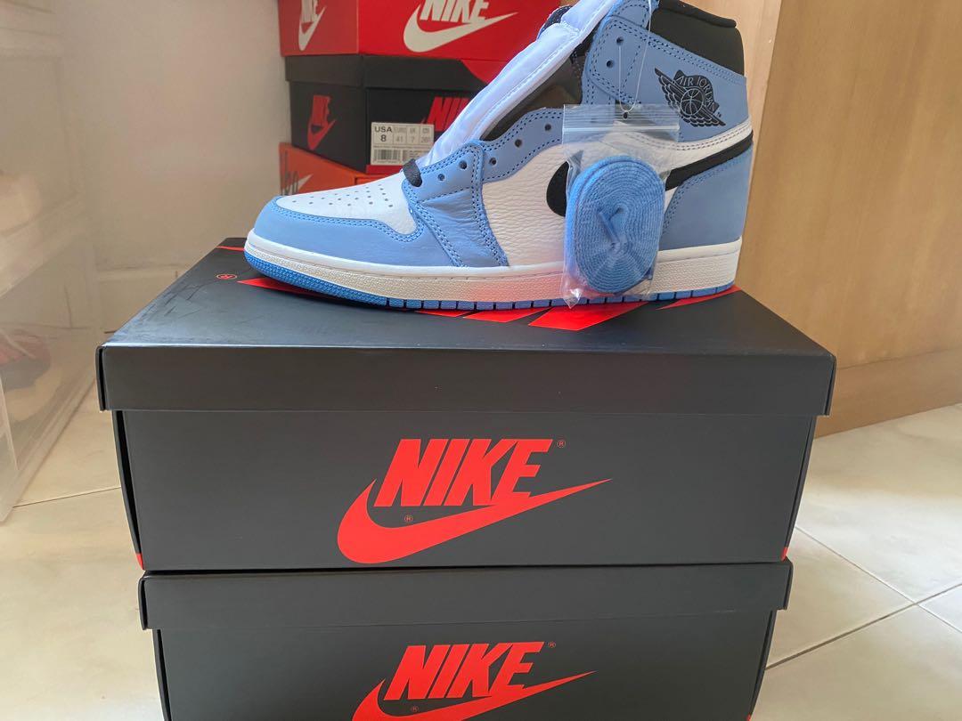 unc blue jordan 1s