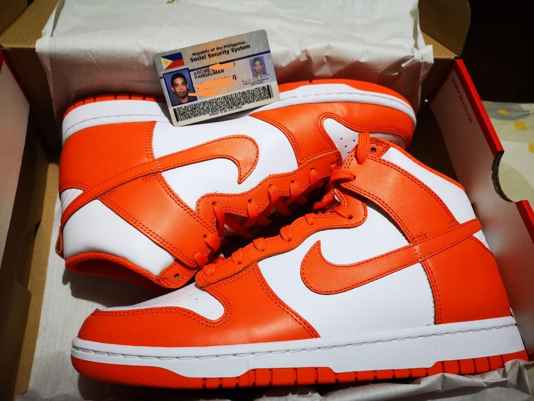 Nike Dunk High Orange Blaze, Men's 
