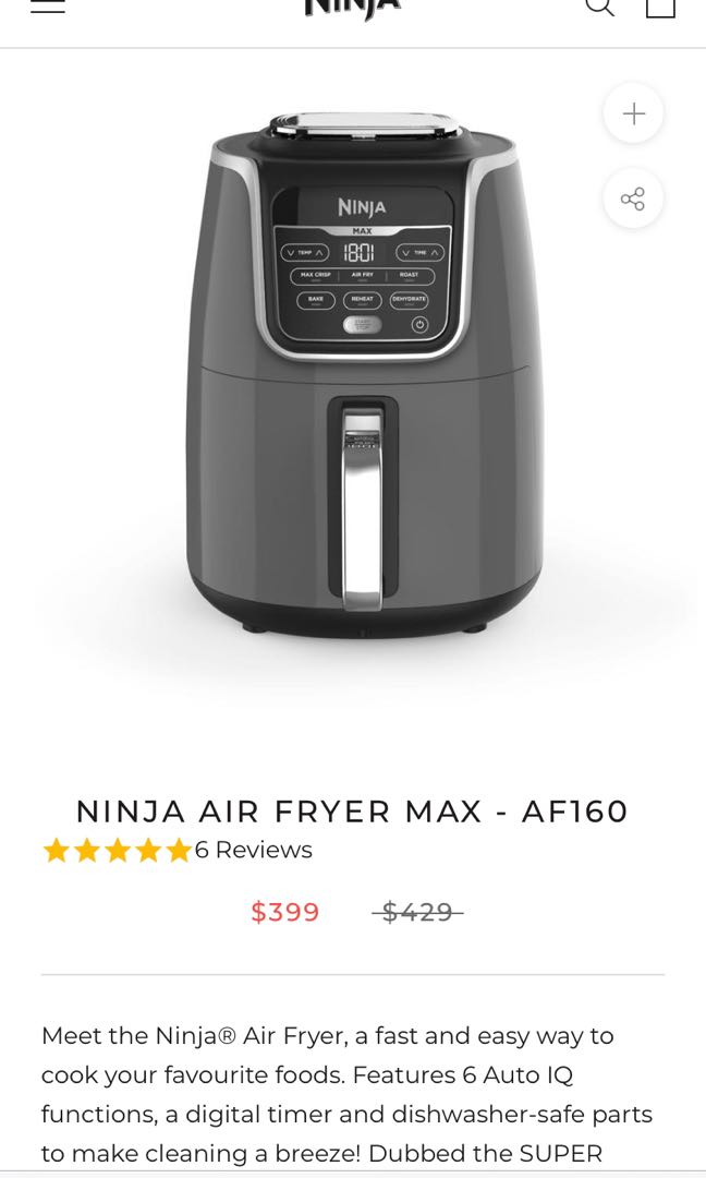 Ninja Airfryer-BN, TV & Home Appliances, Kitchen Appliances, Cookers On ...