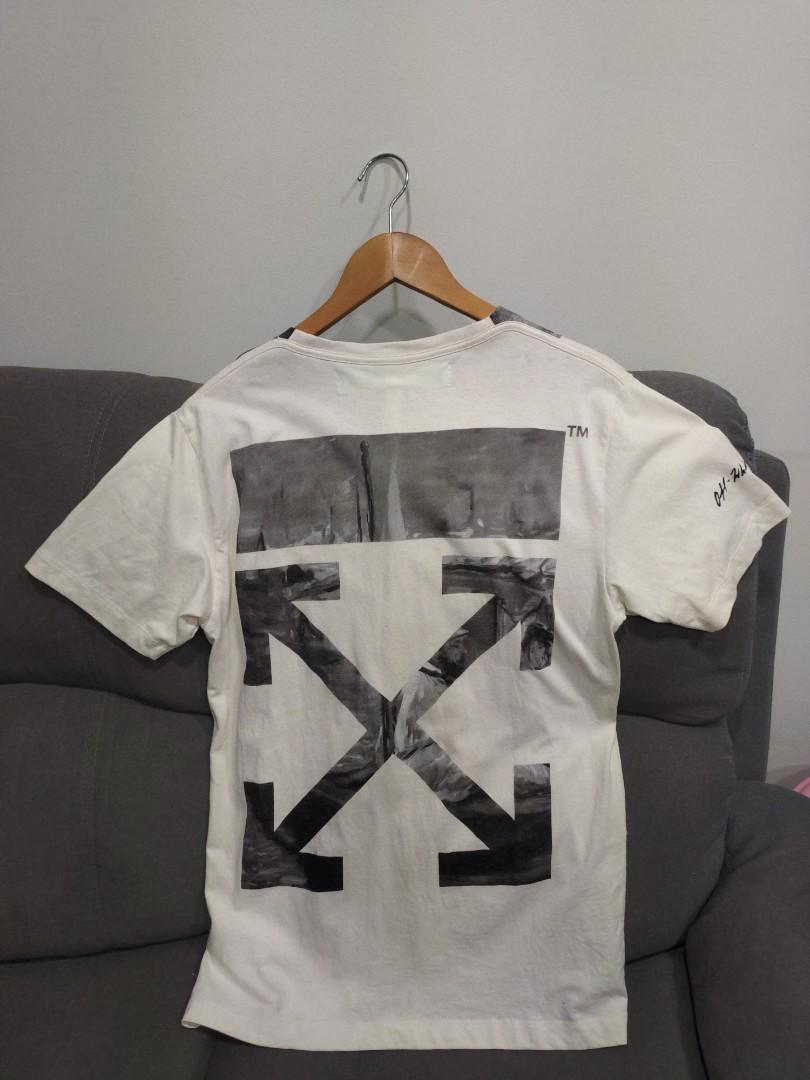 Off white newspaper t shirt cheap