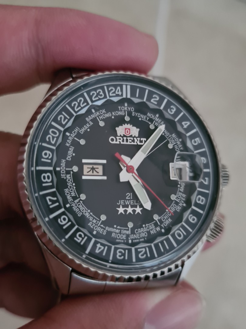Orient king master cheap world time