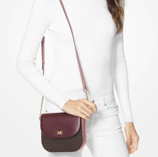 Michael kors pebble leather half dome crossbody hot sale