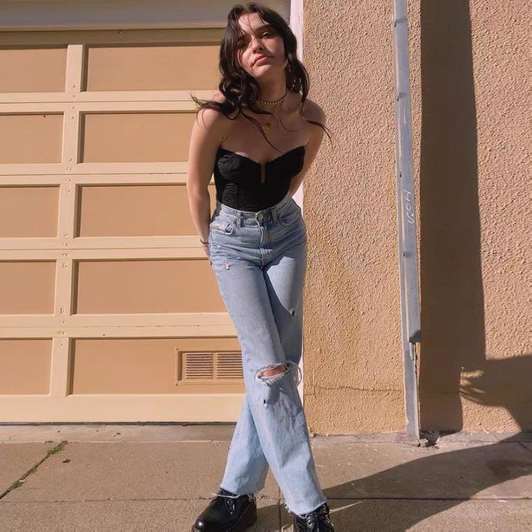 subdued flame jeans