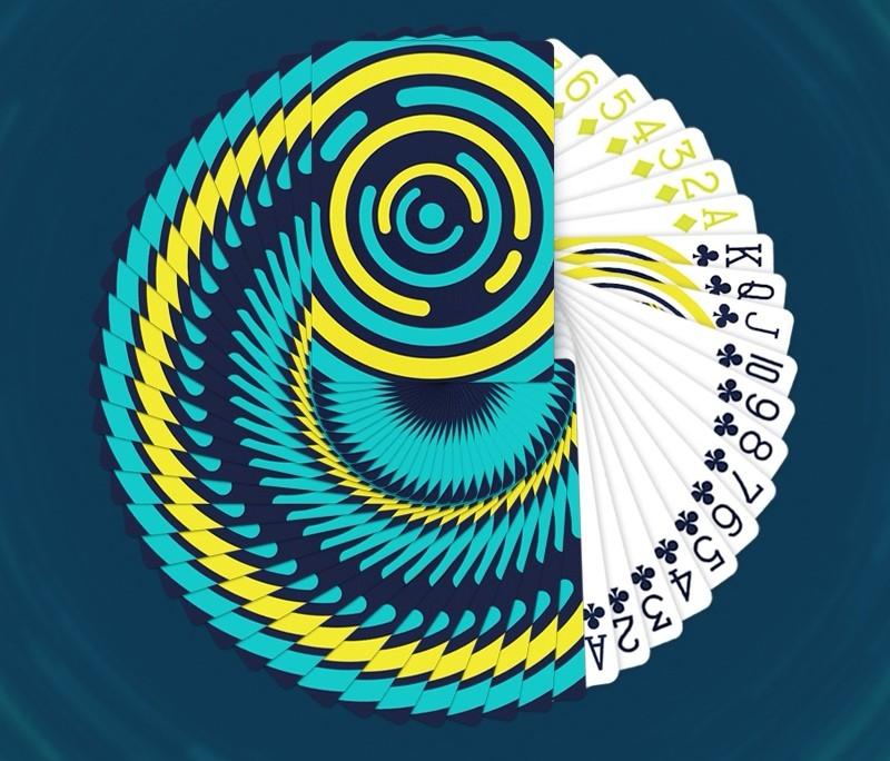 USPCC – Bicycle Hypnosis V2 – Jeu De Cartes Design Hypnotique – Cartes Standard – Finish Air-Cushion