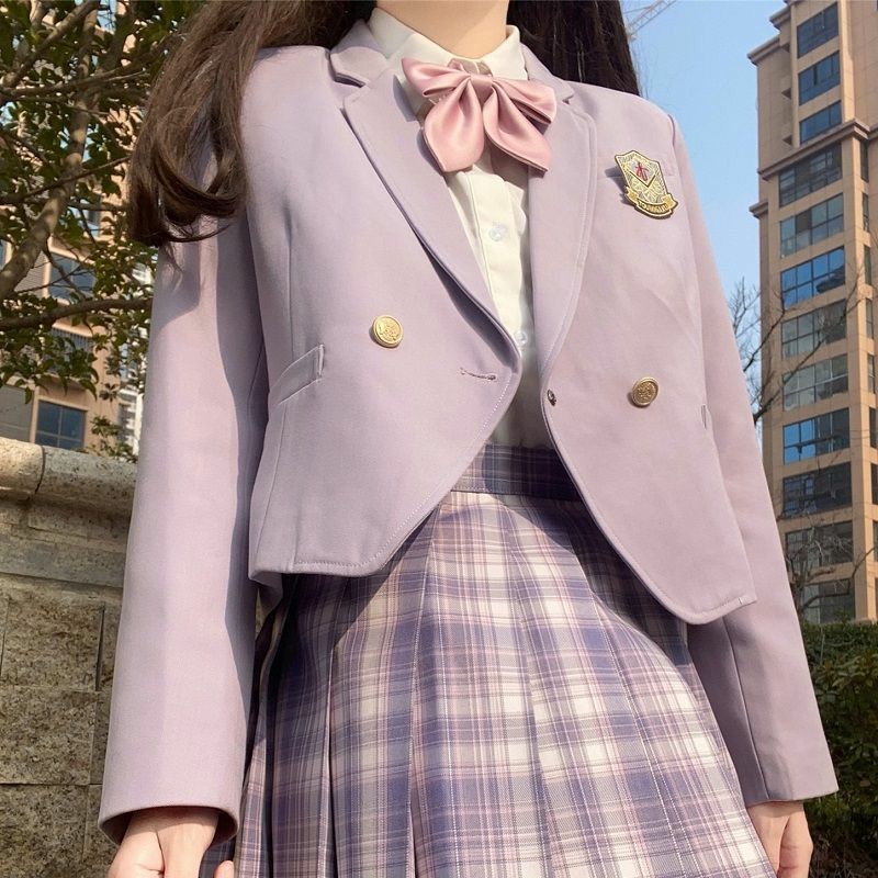 Purple lilac blazer JK school uniform seifuku jacket, Women's Fashion
