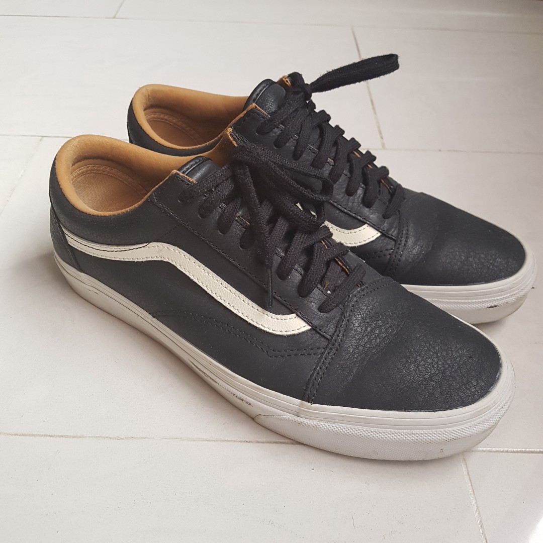 Leather vans sale for school