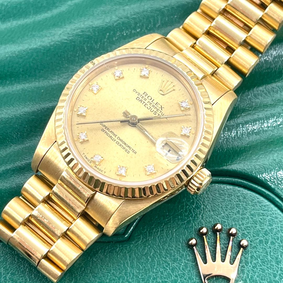 Rolex 68278 Datejust 18KYG Automatic Midsize -31mm, Men's Fashion, Watches  \u0026 Accessories, Watches on Carousell