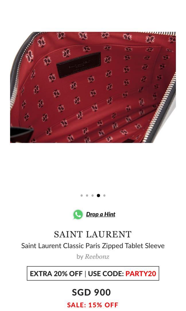 Saint Laurent classic clutch sleeves YSL Luxury Bags Wallets on Carousell