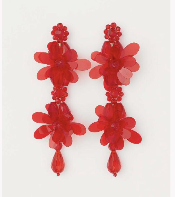 Red earrings h&m on sale