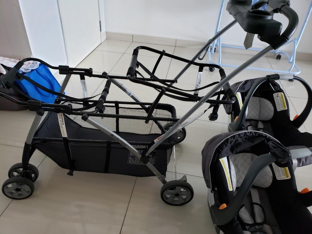 Chicco snap and hotsell go double stroller