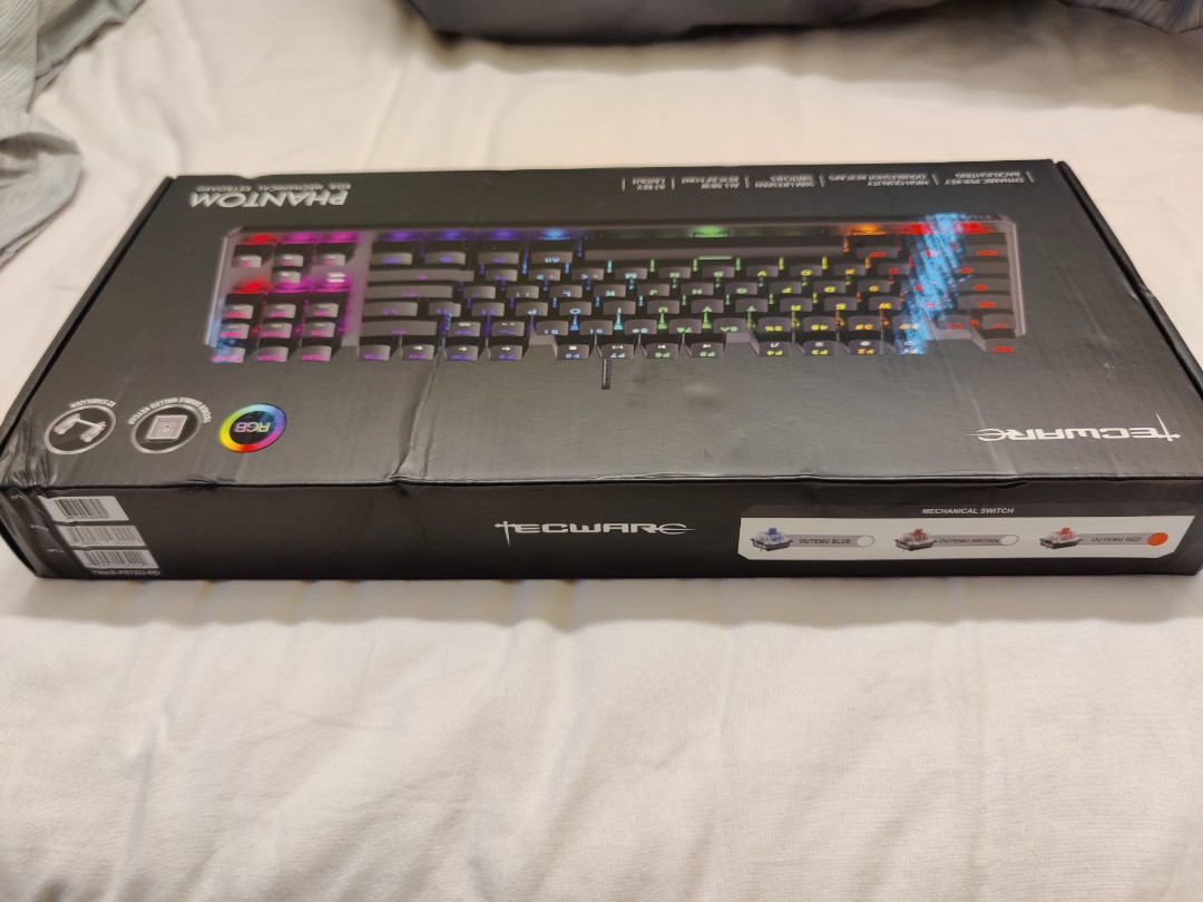 Tecware phantom Mechanical Keyboard, outemu linear red switches, rgb ...