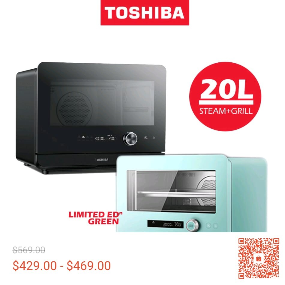 Toshiba Steam Oven 20L Steam + Convection Oven (has Air fry function