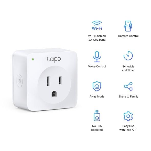 Tplink Tapo P100 Mini Smart Wi-Fi Socket (Category: Electrical, Adaptors & Sockets) located in Manila. Submitted by sdfsolutions (Listing ID 1074605943, Image 2). Description: Remote Control – Instantly turn connected devices on/off wherever you are through the Tapo app Schedule – Preset a schedule to automatically manage devices Timer - Create countdown timer lists for connected electronics Voice Control – Manage your smart plug with voice comma