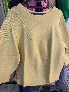Uniqlo lime 3D sweater long