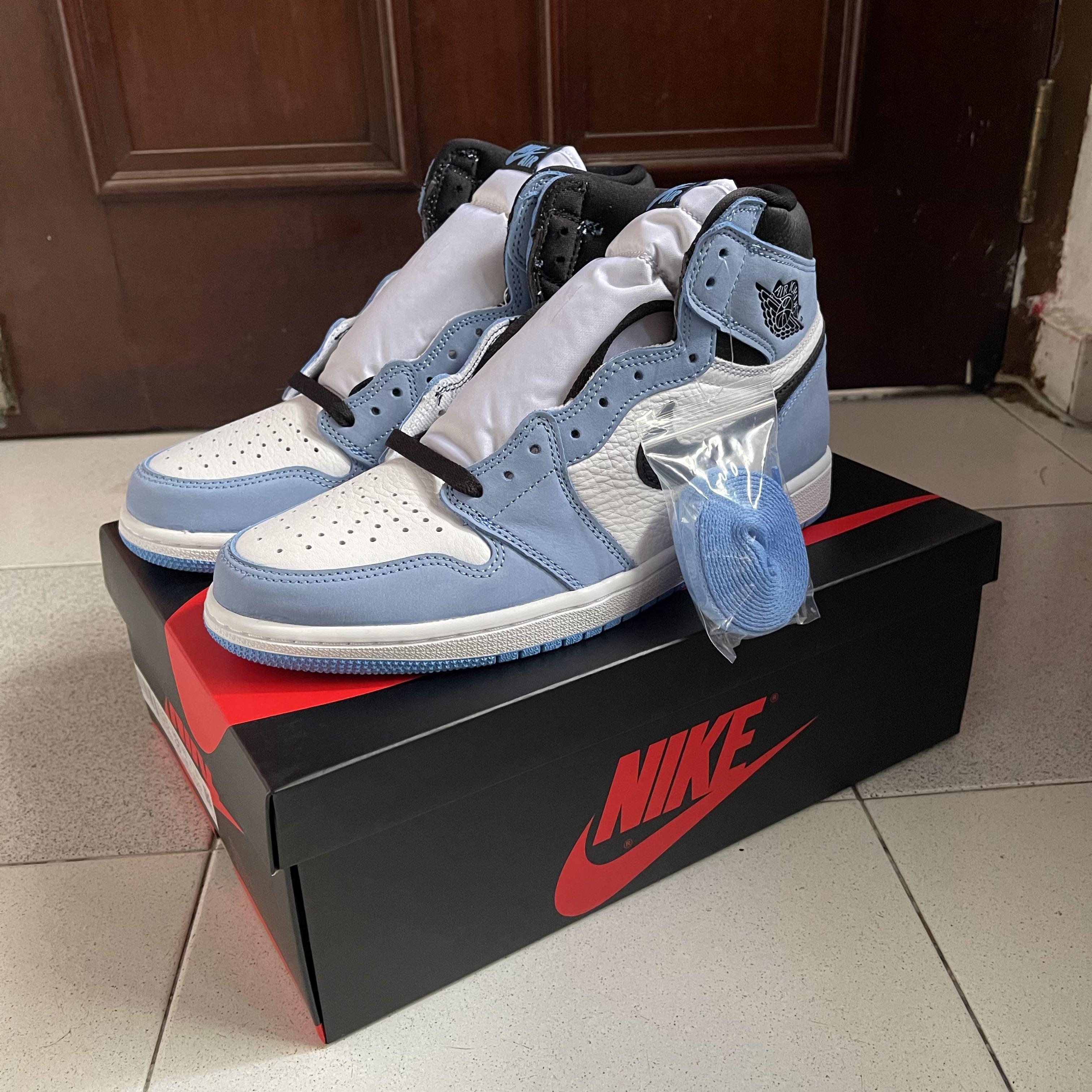 Us 10 Air Jordan 1 University Blue Men S Fashion Footwear Sneakers On Carousell Us 10 Air Jordan 1 University Blue Men S Fashion Footwear Sneakers On Carousell