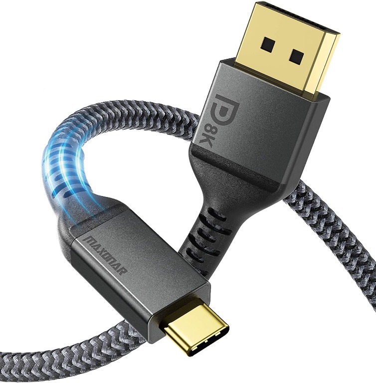 Usb C To Displayport Cable 8k 60hz Maxonar 4k 60hz 144hz 1hz 5k 60hz 2k 240hz Thunderbolt 3 To Displayport Cable Hbr3 Dp 1 4 Adapter For M1 Macbook Pro Mac Mini Dell Xps 2m 6 6ft Vesa Certified Electronics Others