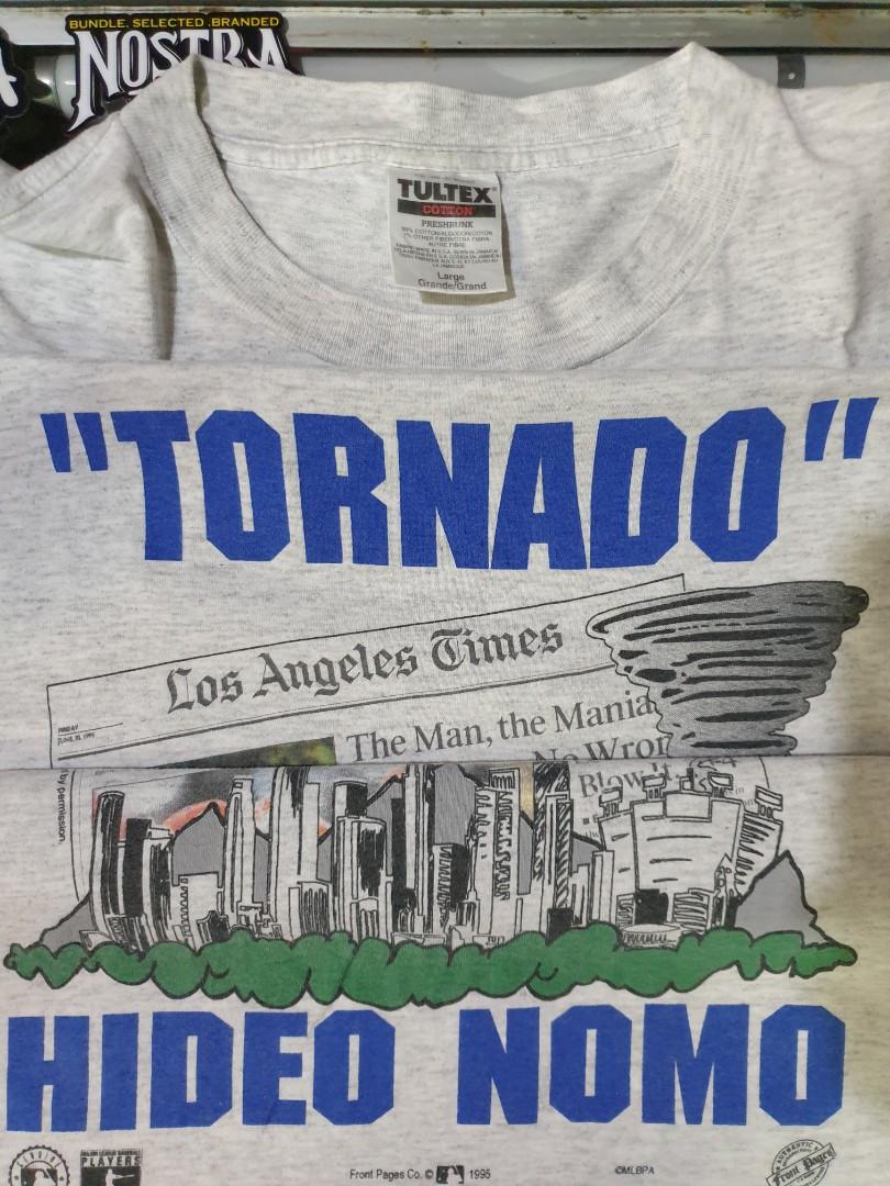 Vintage MLB (Front Pages) - Los Angeles Dodgers, Hideo Nomo T-Shirt 1995 Large