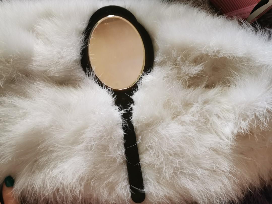 Vintage DUPONT Mirror (Category: Mirrors) located in Mabalacat. Submitted by reallygraceful (Listing ID 1074626129, Image 2). Description: 🎀Vanity Handheld Mirror (U.S.A) 🎀 Wood Color 🎀Sign of usage at the back (Black Dot) 💕good condition NO LOW-BALLING ❌️.