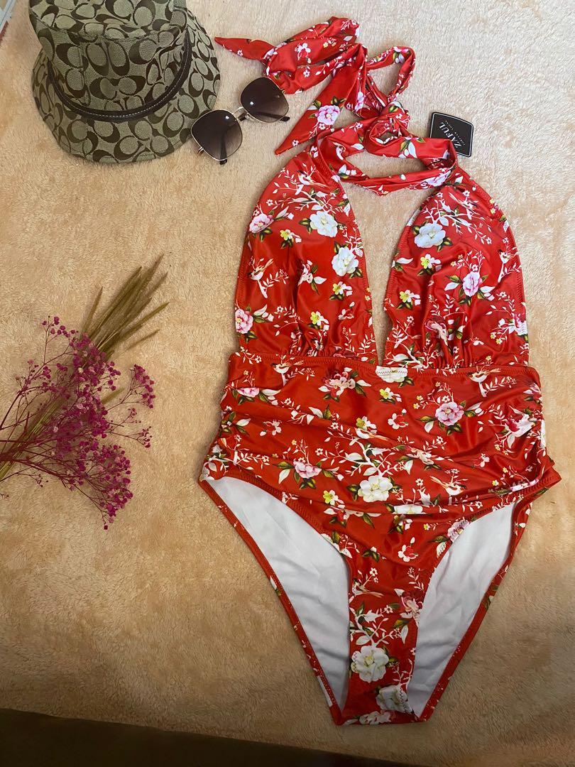 Zaful red best sale one piece