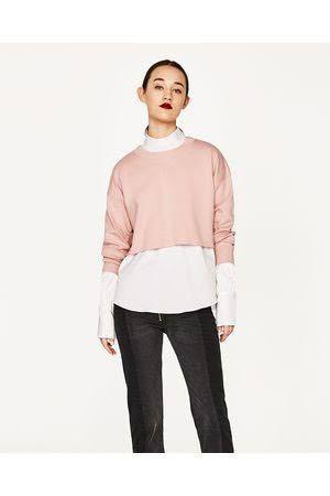 Zara pink cropped jumper Clearance